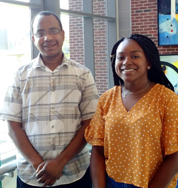 Dr. David Mitchell with his undergraduate mentee Glenn Duncan